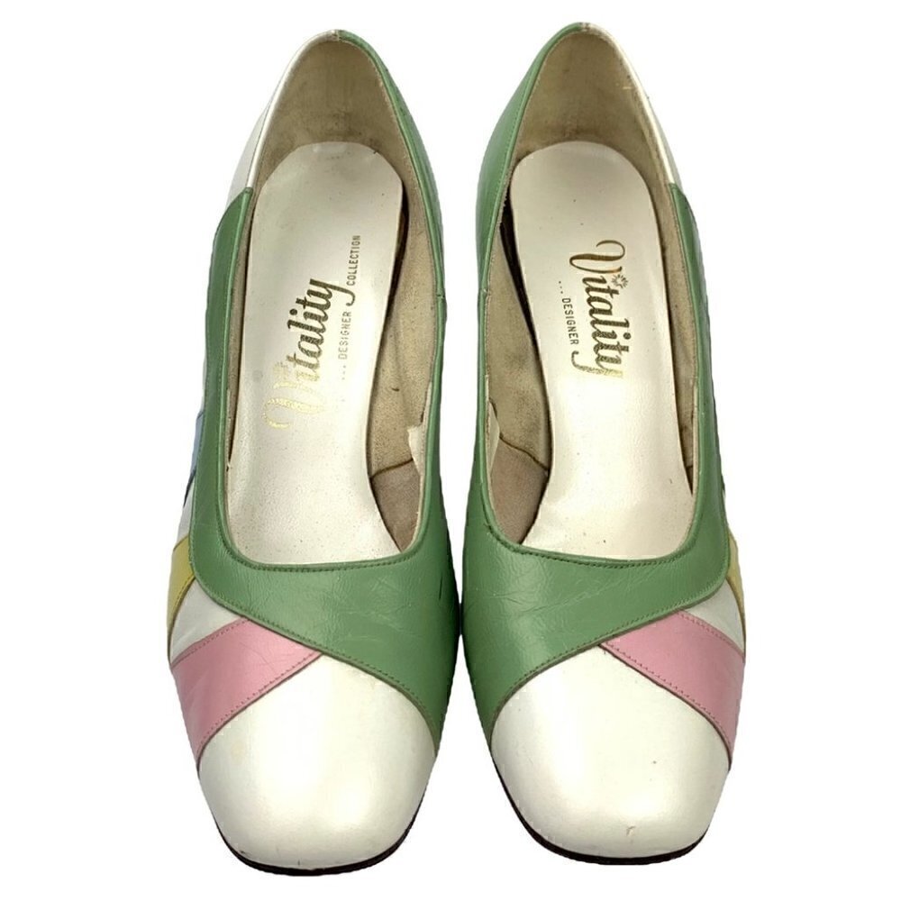 Vitality designer collection 8 multicolored leather vintage Union made 50s 60s - Picture 3 of 14